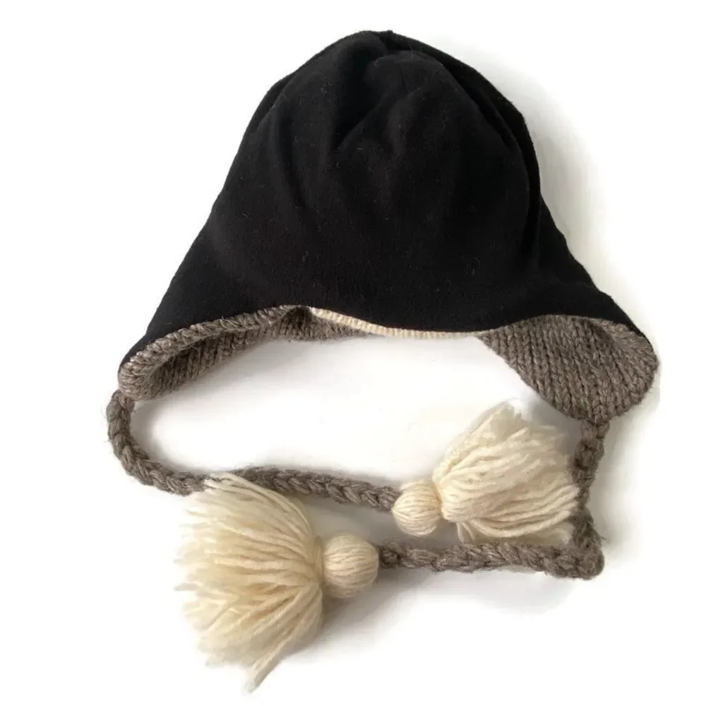 Kids Moose Knit Beanie Hat OS